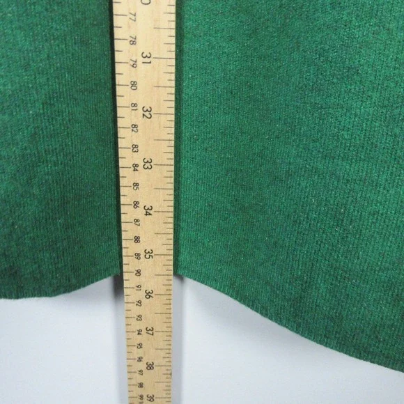 POMANDER PLACE Vivianne Green Turtleneck Oversized Sweater Dress XL 3/4 Length - Picture 5 of 10